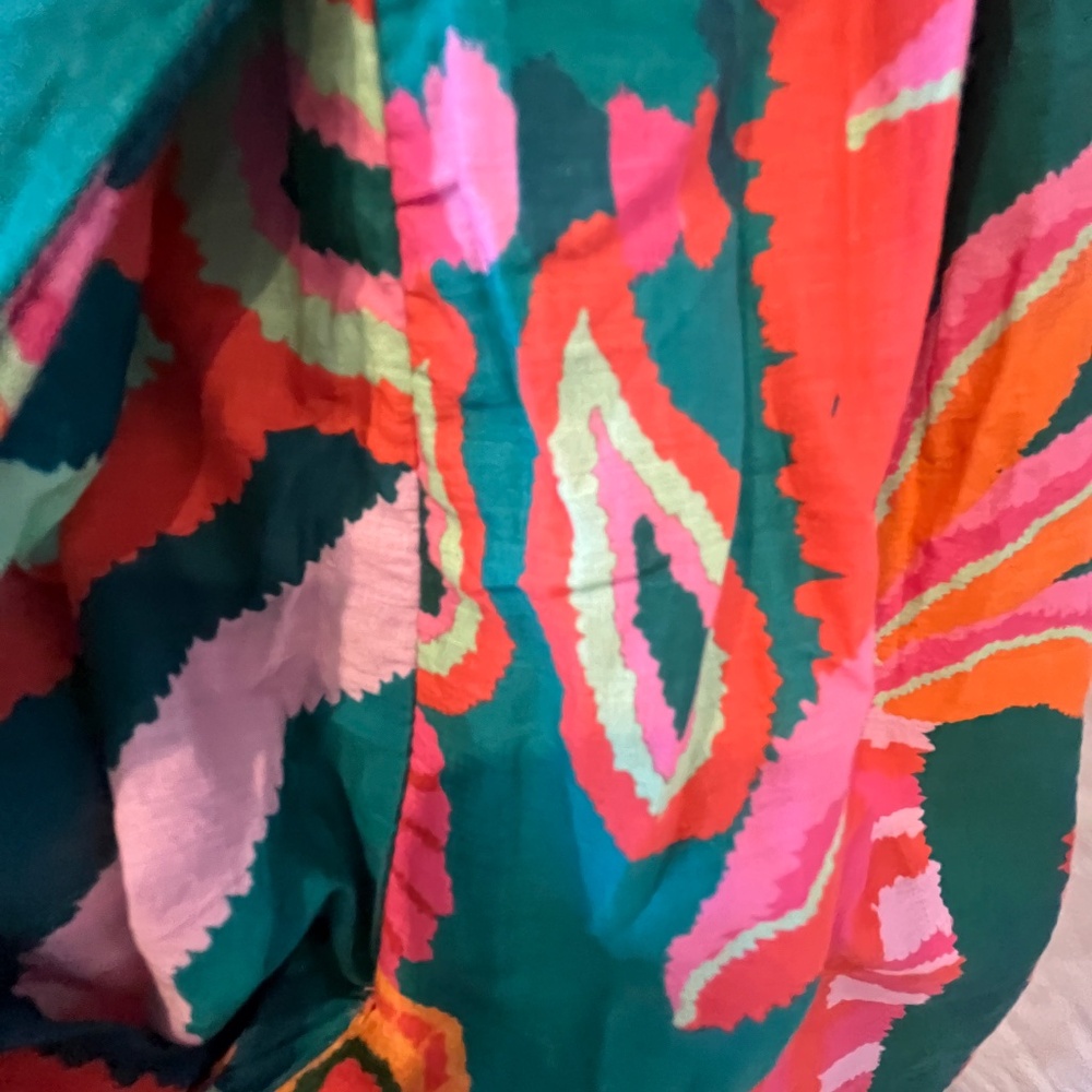 NWT | FARM Rio Pleated Palm Midi Dress | XS - Picture 7 of 13